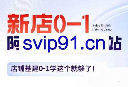 子龙老师·阿里巴巴国际站新店0-1