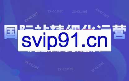 张老师·阿里国际站运营课程（2024）