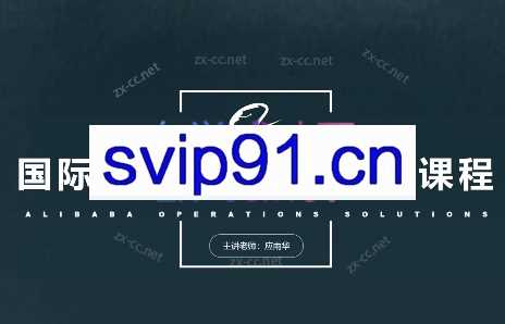 应老师·国际站陪跑手把手教学课程（更新2024）