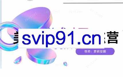 安娜·美学自媒体IP系统课