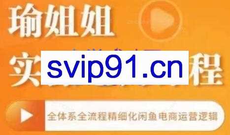 瑜姐姐·电商实操课（闲鱼、抖音、小红书）