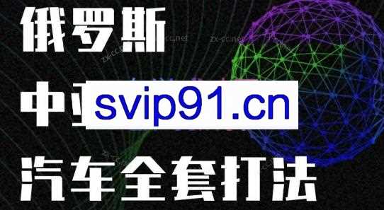 雨哥·汽车出口中亚俄罗斯全套打法课程