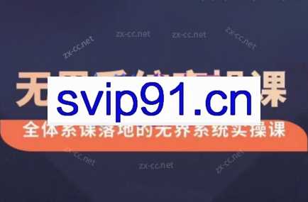 老衲·无界系统实操课