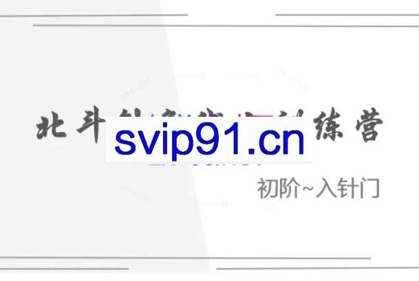 朱小宝：北斗针灸线上训练营（初阶~入针门）（中阶~筑针基）