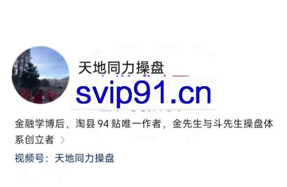 天地同力操盘视频课
