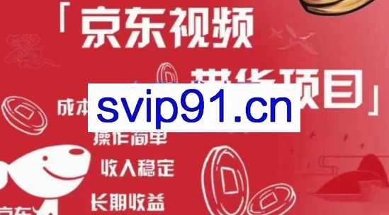 京东视频带货项目，价值3980元