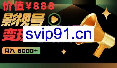 智栋·影视号变现特训营月入8000+，价值888元