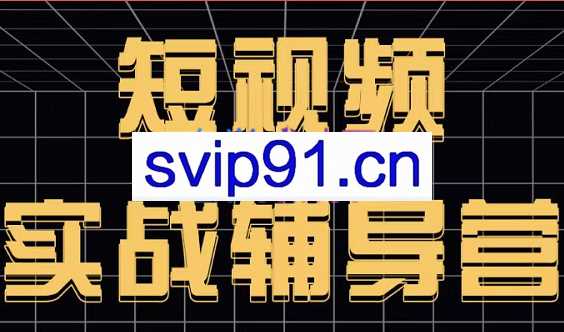 达人队长·短视频实战辅导营，价值399元