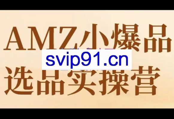 跨境颜叫兽·亚马逊小爆品实操营，价值7998元