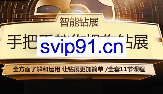 全套11节智能钻展，深度解析系列课程