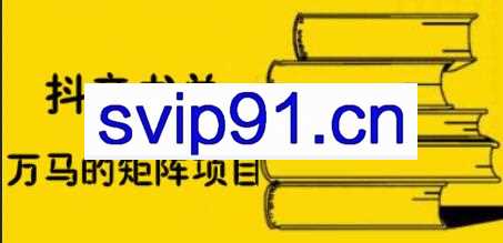 万马·抖音书单号矩阵项目，价值398元