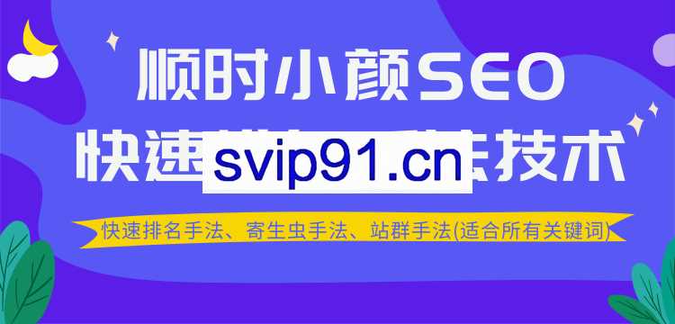 顺时学院:小颜哥SEO教程2020版