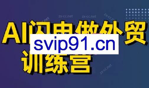 大卫·AI闪电做外贸训练营（更新7月）