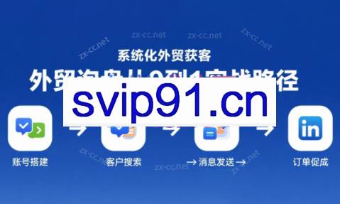 阿杰·领英外贸开发实战速成课