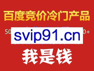 我是钱百度竞价冷门产品项目（更新11月）