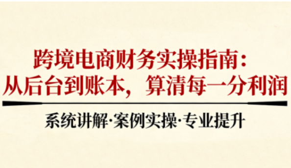 2025跨境电商财务实操指南